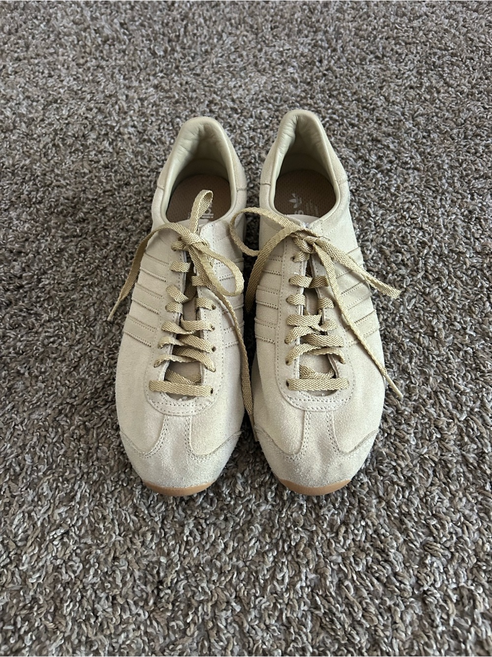 Women’s Khaite Limited Edition Suede Lace-Up Sneakers in Beige